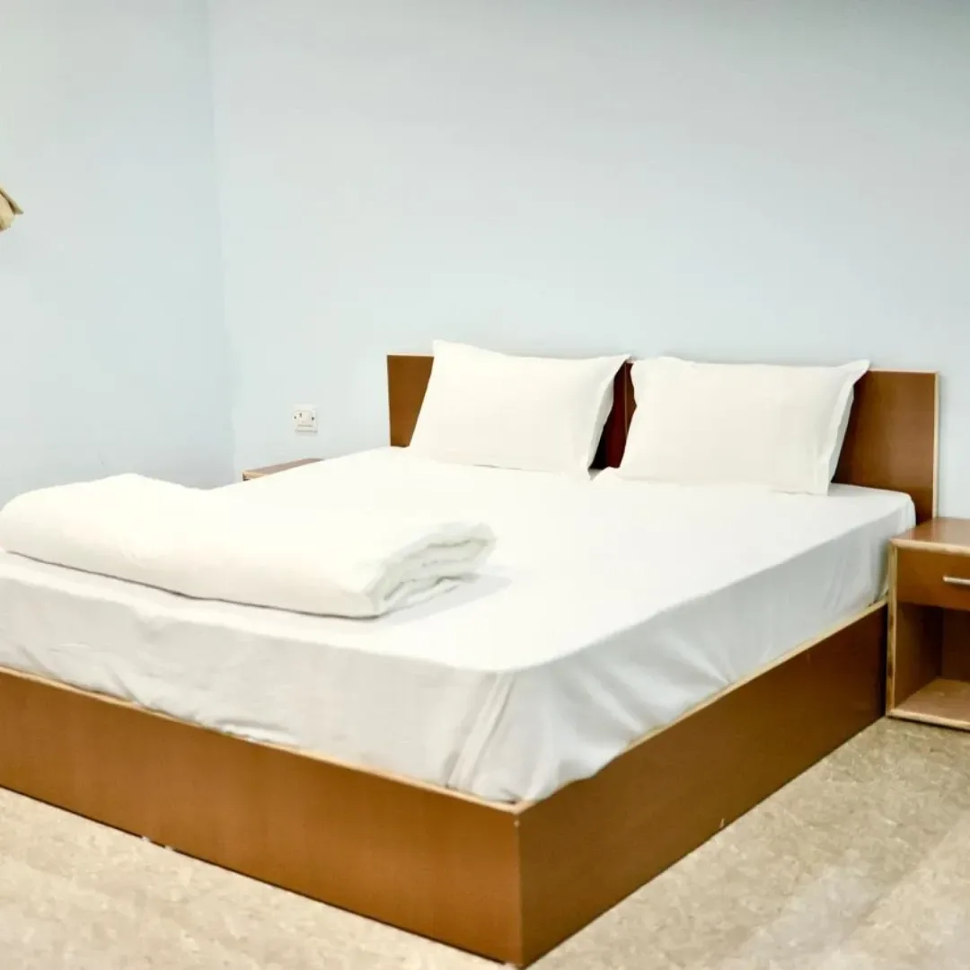 Deluxe room with more space at the ashram.