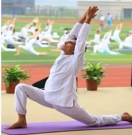Yogi Kamal Ji, alignment and adjustment teacher, M.Sc. in Yoga.